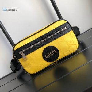 gucci gucci off the grid belt bag yellow gg econyl for men 9