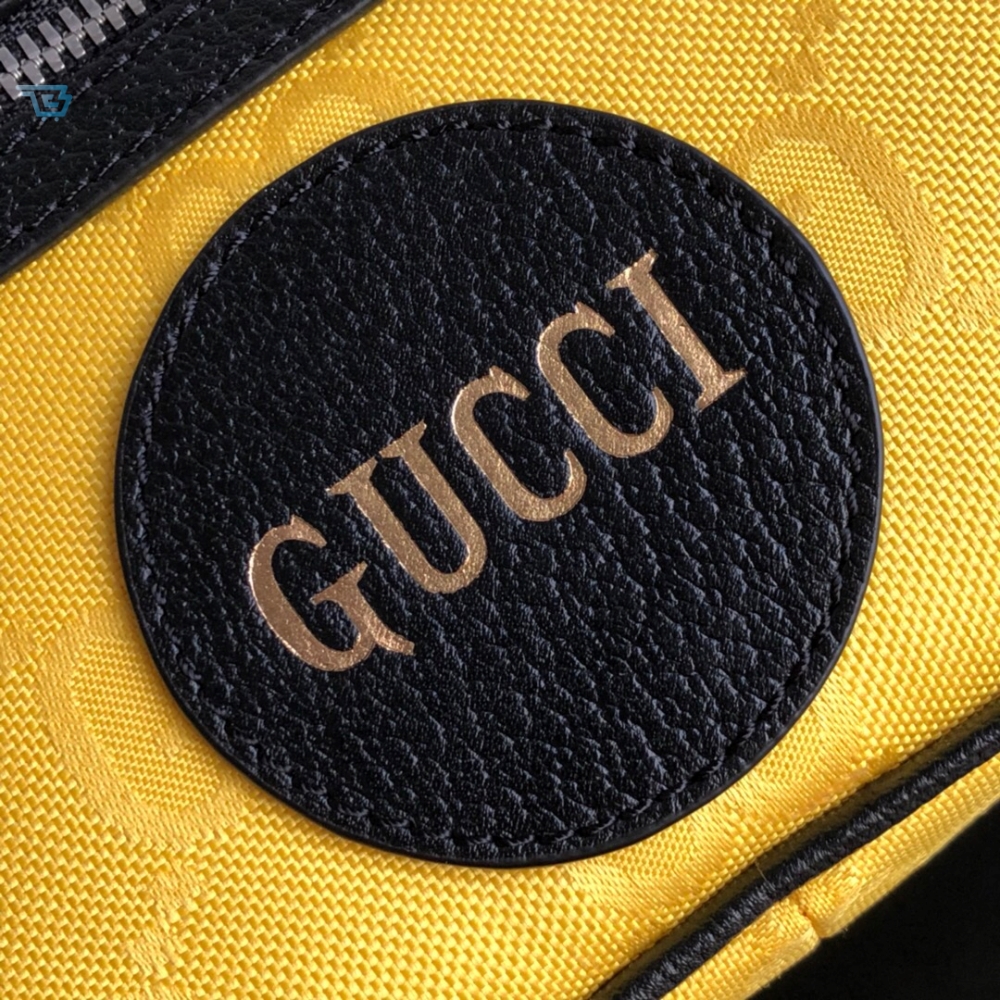 Gucci Gucci Off The Grid Belt Bag Yellow GG ECONYL® For Men  9.5in/24cm GG 
