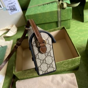 Gucci Horsebit 1955 Mini Bag Beige For Women Womens Bags 7.1In18cm Gg 699296 92Tcg 8563