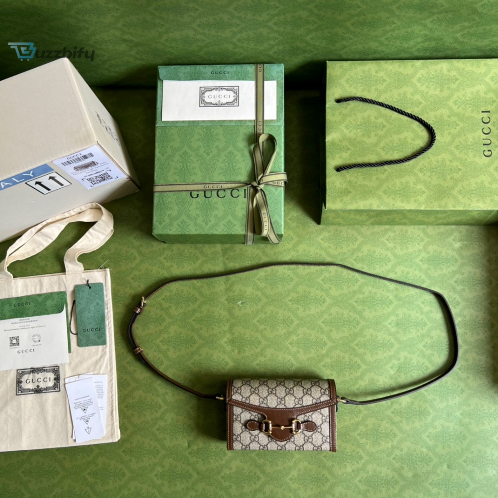 Gucci Horsebit 1955 Mini Bag Beige For Women, Women’s Bags 7.1in/18cm GG 699296 92TCG 8563 