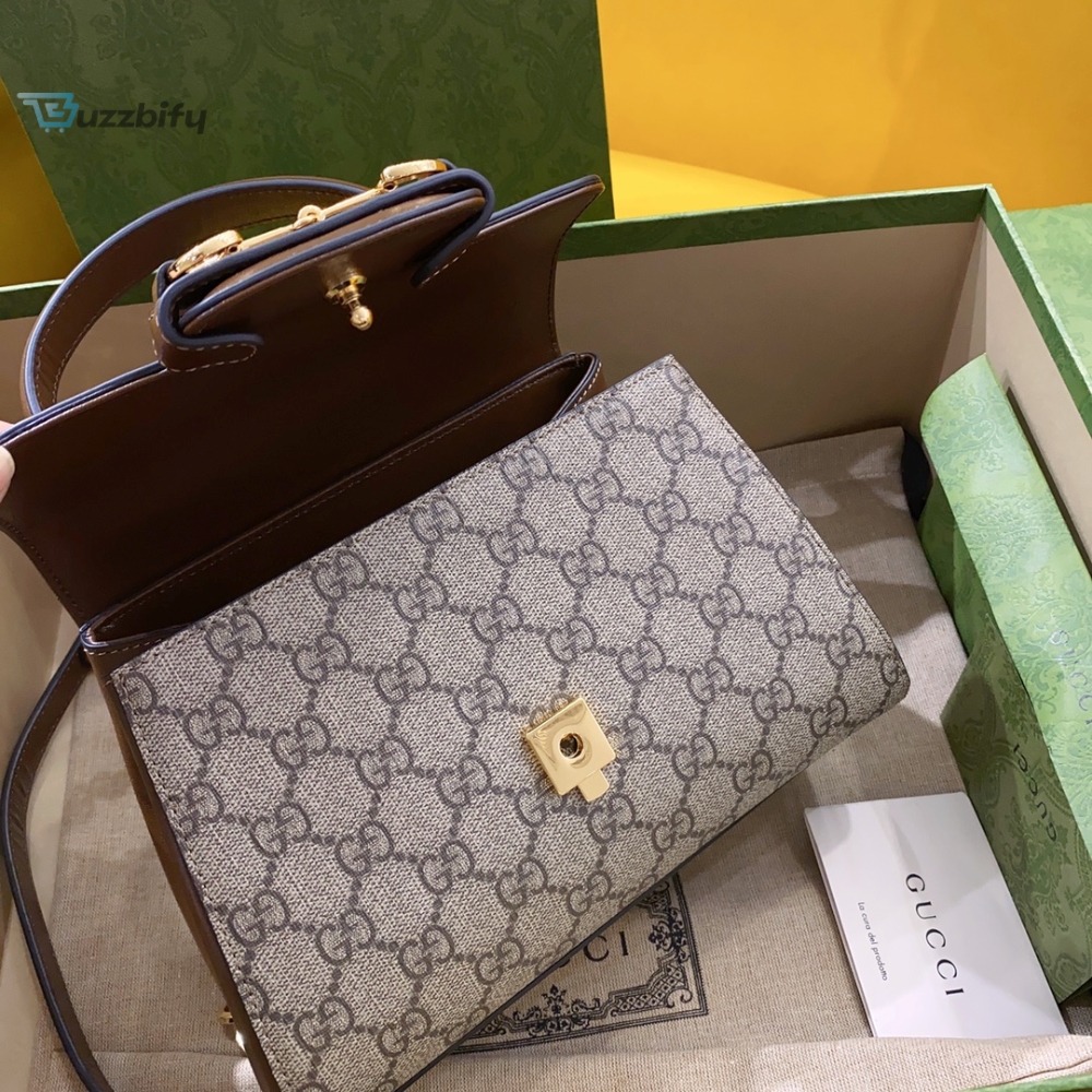 Gucci Watches Horsebit 1955 Mini Bag Brown For Women, Women’s Bags 8.7in/22cm GG 703848 9AAAJ 8563 