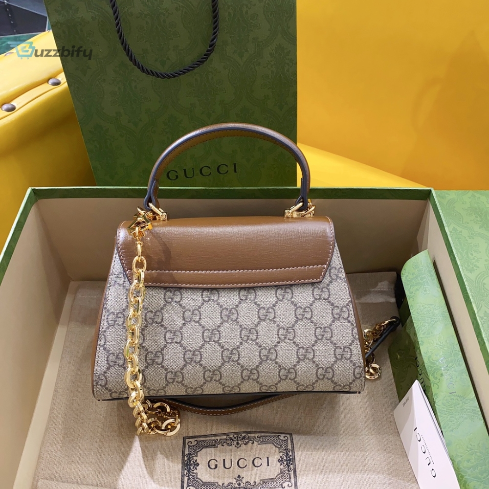 Gucci Horsebit 1955 Mini Bag Brown For Women, Women’s Bags 8.7in/22cm GG 703848 9AAAJ 8563 