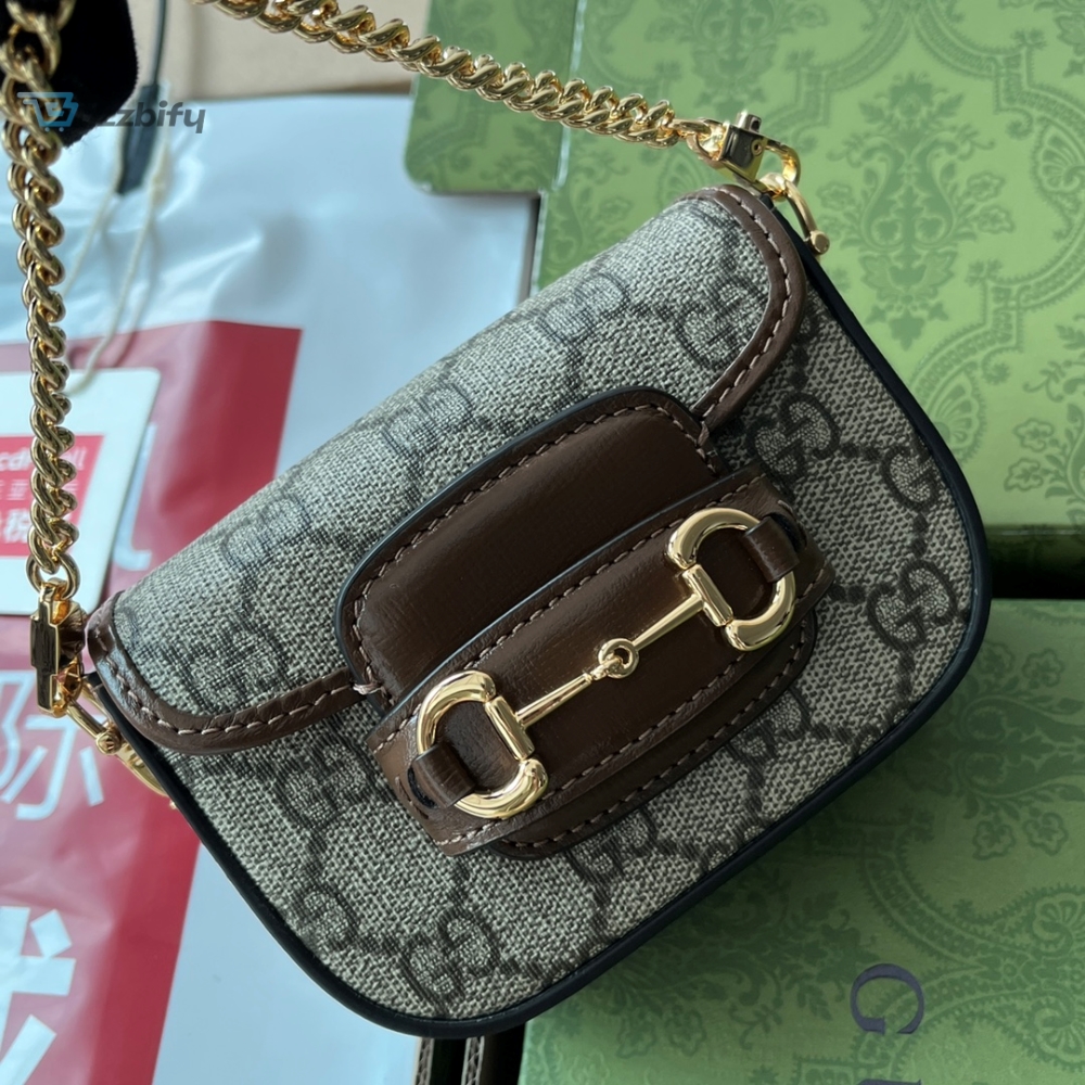 Gucci Horsebit 1955 Strap Wallet Brown For Women Womens Bags 4.7In12cm Gg 699760 Huhhg 8565