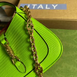 Gucci Jackie 1961 Lizard Mini Bag Yellow For Women Womens Bags 7.5In19cm Gg
