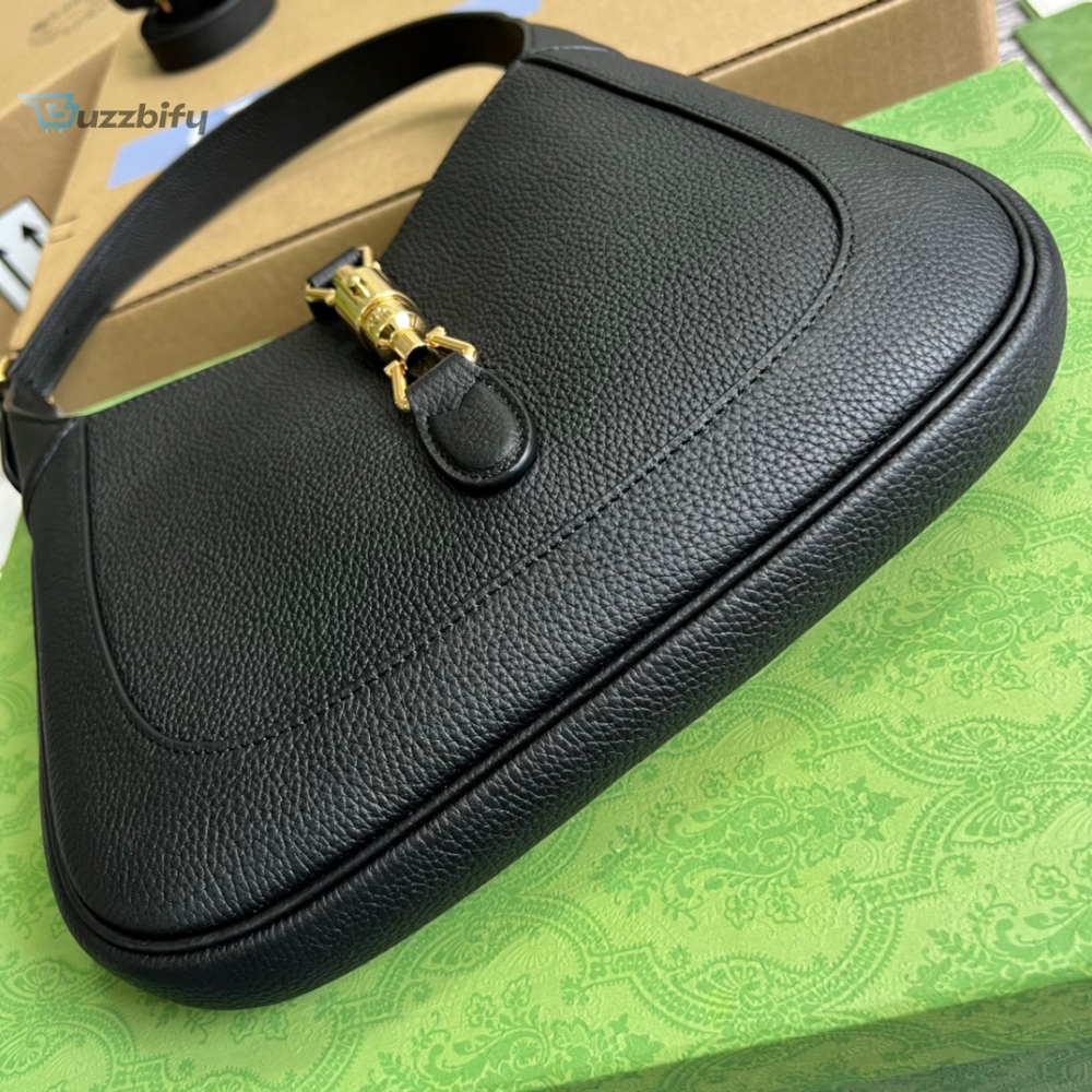 Gucci Jackie 1961 Small Shoulder Bag Black For Women, Women’s Bags 10.8in/28cm GG 636709 10O0G 1000 