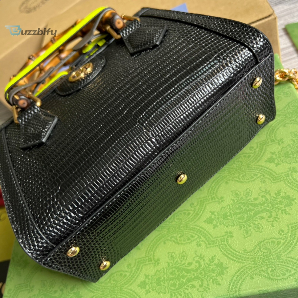 Gucci Lizard Mini Tote Bag Green For Women, Women’s Bags 7.9in/20cm GG 