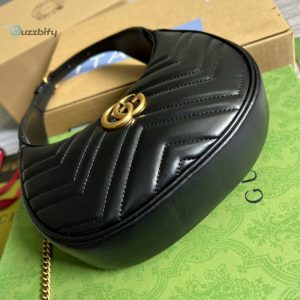 gucci marmont half moon shaped mini bag black for women womens bags 8 5