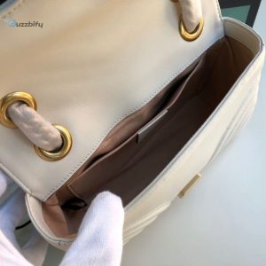 Gucci Marmont Matelassé Mini Bag White For Women 8.5In22cm Gg 446744 Dtdit 9022