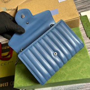 Gucci Marmont Super Mini Bag Blue For Women Womens Bags 6.2In17cm Gg 476433 Dtd5f 4340