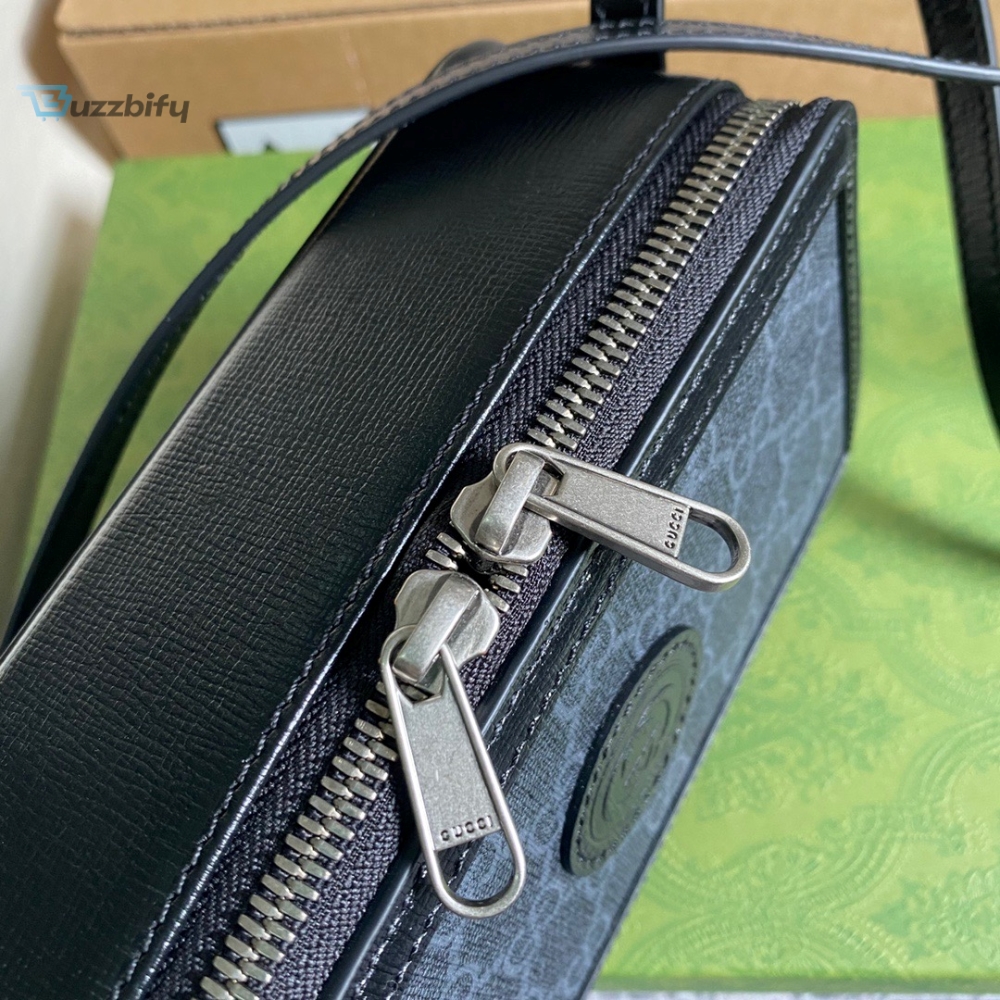 Gucci Mini Bag With Interlocking G Black GG Supreme Canvas For Women 9in/23cm GG 