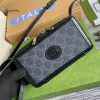 gucci pumps mini bag with interlocking g black gg supreme canvas for women 9in23cm gg buzzbify 1