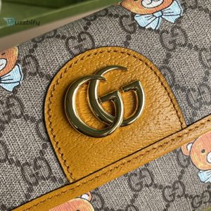 Gucci Ophidia Belt Bag Beige And Orange Gg Supreme Canvas For Women  8.7In22cm Gg