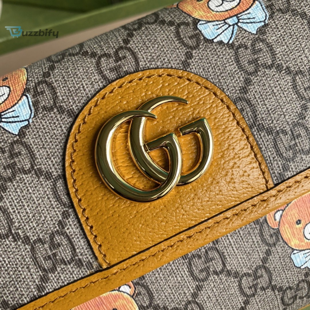 Gucci Ophidia Belt Bag Beige And Orange GG Supreme Canvas For Women  8.7in/22cm GG   