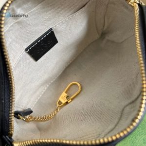 Gucci Ophidia Mini Gg Bag Black And Ivory Gg Denim Jacquard For Women  7In17.5Cm Gg 517350 Un3bg 1274