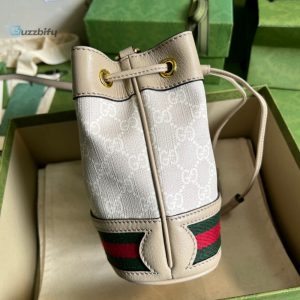 Gucci Ophidia Mini Gg Bucket Bag White For Women Womens Bags 7.5In19cm Gg