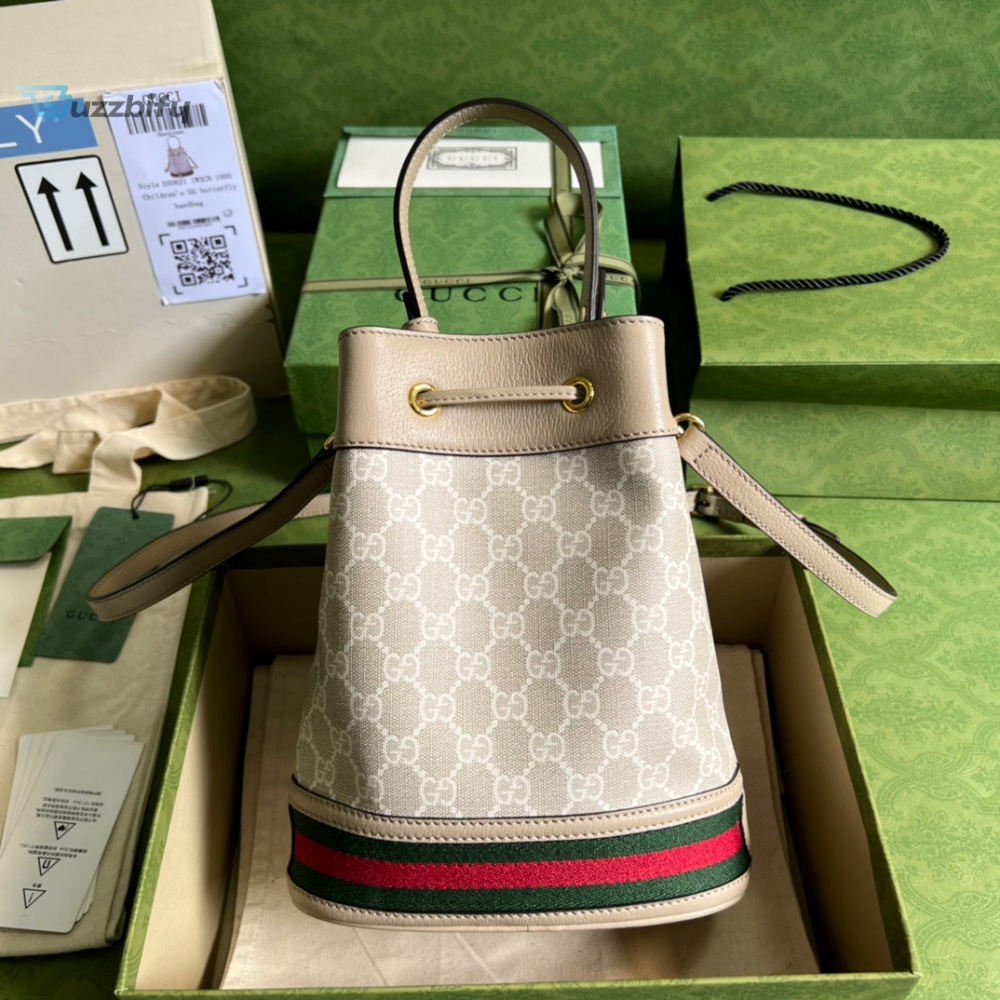 Gucci Ophidia Small GG Bucket Bag White For Women, Women’s Bags 10in/25cm GG 