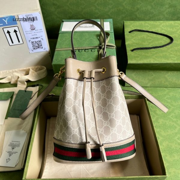 Gucci Ophidia Small Gg Bucket Bag White For Women Womens Bags 10In25cm Gg