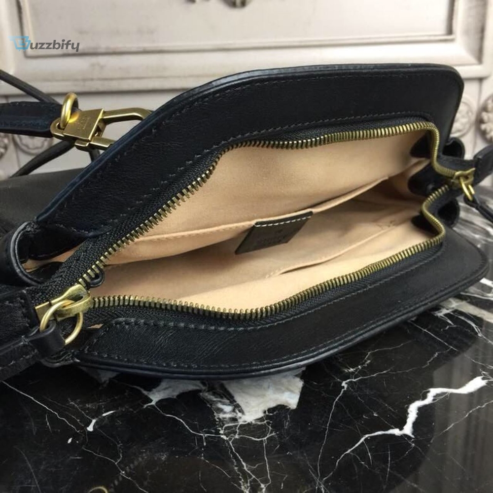 Gucci RE(BELLE) Medium Top Handle Bag Black For Women 10.7in/27cm GG 