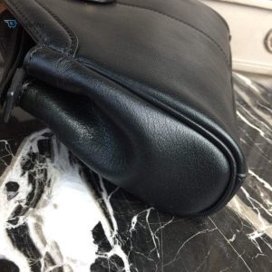 Gucci Rebelle Medium Top Handle Bag Black For Women 10.7In27cm Gg