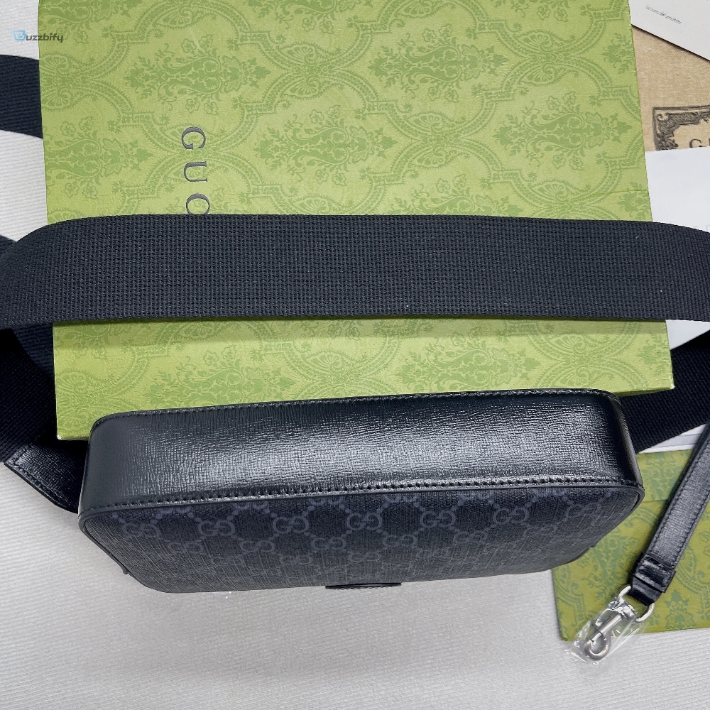 Gucci Shoulder Bag With Interlocking G Black Gg Supreme Canvas For Women  9.6In24.5Cm Gg 703468 92Thf 1000