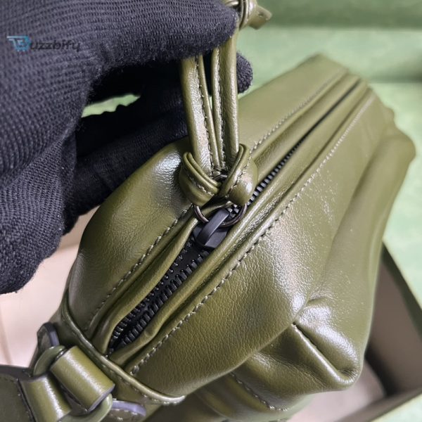 gucci shoulder tonal double g bag green khakiblack for men 233cm9 8