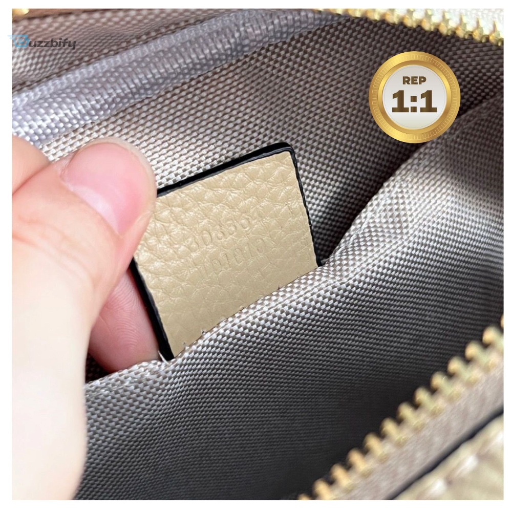 [REP 1:1] Gucci Soho Small Disco Bag Beige For Women 8in/21cm GG 308364 
