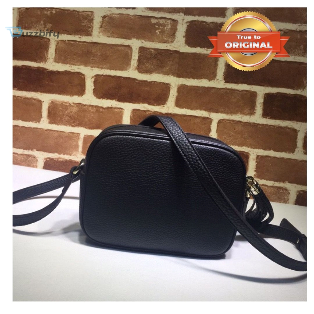 [True-to-ORIGINAL] Gucci Soho Small Disco Bag Black For Women 8in/21cm GG 308364 