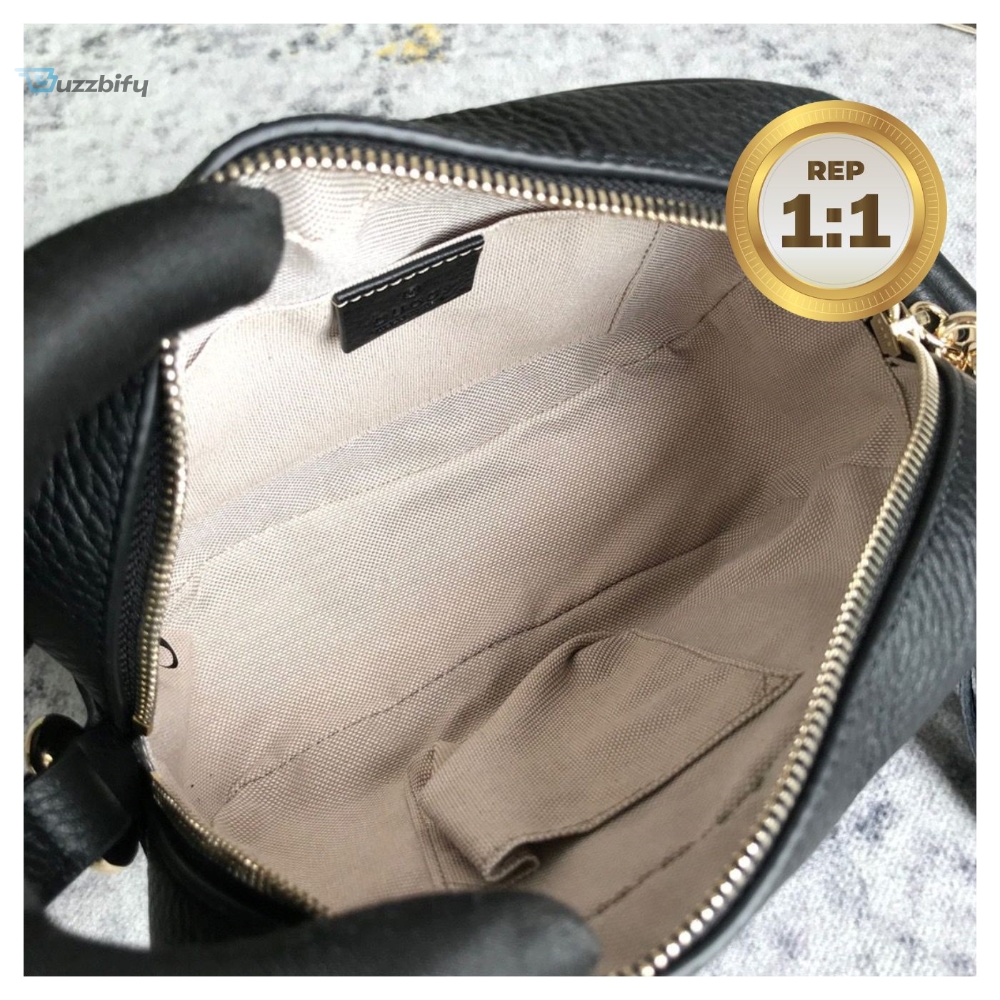 Gucci Soho Small Disco Bag Black For Women 8In21cm Gg 308364