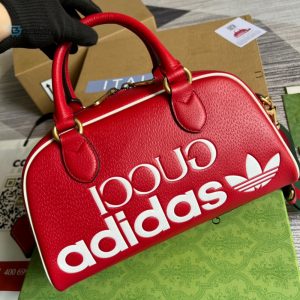 gucci x adidas gold mini duffle bag red for women womens bags 12 1