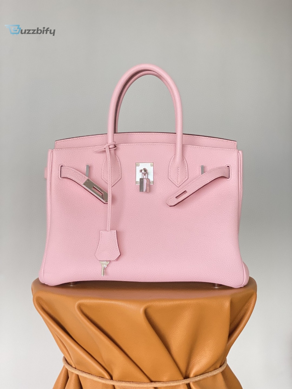 Hermes Birkin Nata Swift Pink For Women Silver Toned Hardware 11.8in/30cm 