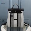 hermes Leather buckle lock shape striped silver toned hardware bag for women womens handbags shoulder bags 10