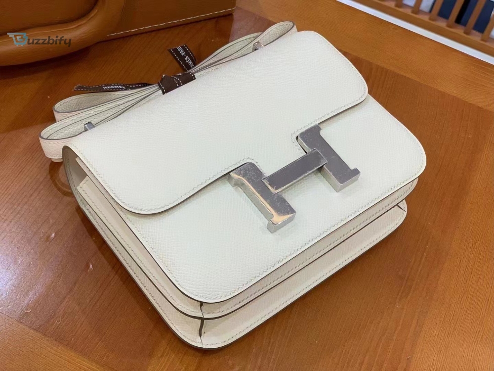 Hermes Constance 23 Epsom White For Women Womens Handbags Shoulder Bag 9In23cm