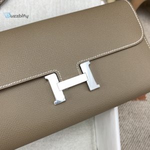 hermes constance long togo wallet brown silver toned hardware bag for women womens handbags shoulder bags 8 1