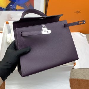 hermes rallye kelly 25 sellier epsom dark purple bag for women womens handbags shoulder bags 10in25cm buzzbify 1 1