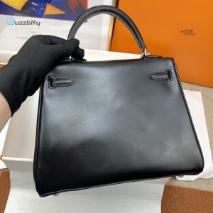hermes kelly 25 swift black bag for women womens handbags shoulder bags 20in25cm buzzbify 2 2