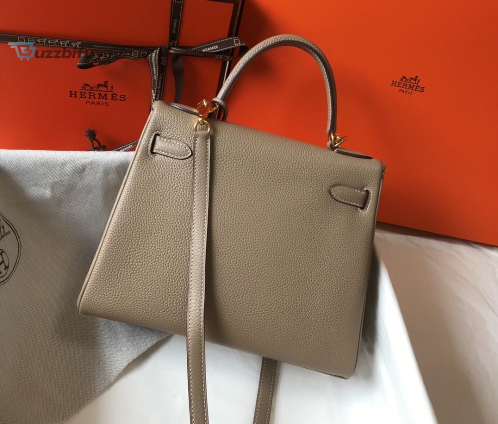Hermes Kelly 28 Etoupe Togo Bag For Women Womens Handbags Shoulder Bags 11In28cm