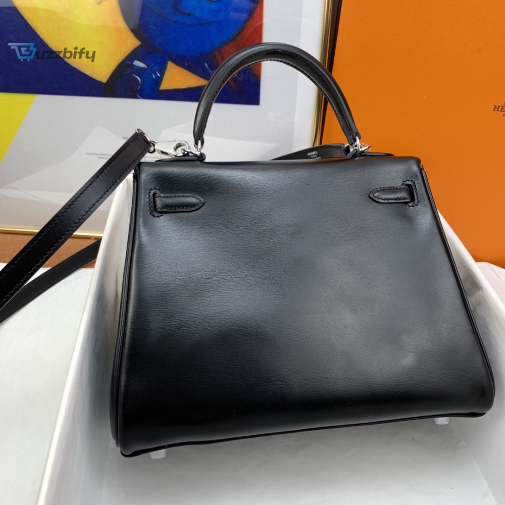 Hermes Kelly 25 Swift Black Bag For Women, Women’s Handbags, Shoulder Bags 10in/25cm 