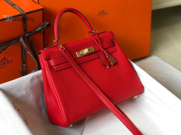 hermes kelly 88 rouge casaque togo bag for women womens handbags shoulder bags 8 8in 88cm buzzbify 8 8