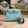 hermes about kelly light blue for women silver toned hardware 10in25cm buzzbify 1