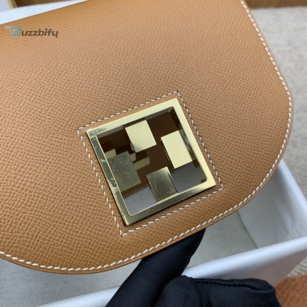 hermes mosaique 17 brown gold toned hardware bag for women womens handbags shoulder bags 6 14