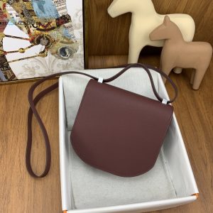 hermes mosaique 17 burgundy silver toned hardware bag for women womens handbags shoulder bags 6 1