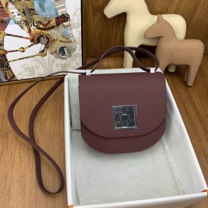 hermes mosaique 17 burgundy silver toned hardware bag for women womens handbags shoulder bags 6