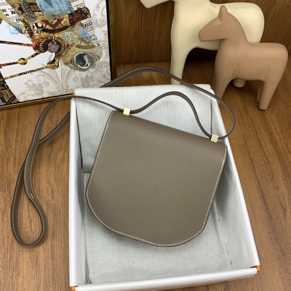 Hermes Mosaique 17 Grey, Gold Toned Hardware Bag For Women, Women’s Handbags, Shoulder Bags 6.7in/17cm 