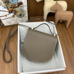 hermes mosaique 17 grey gold toned hardware bag for women womens handbags shoulder bags 6 2