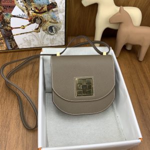 hermes mosaique 17 grey gold toned hardware bag for women womens handbags shoulder bags 6