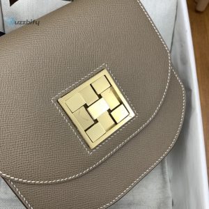 hermes mosaique 17 grey gold toned hardware bag for women womens handbags shoulder bags 6 8