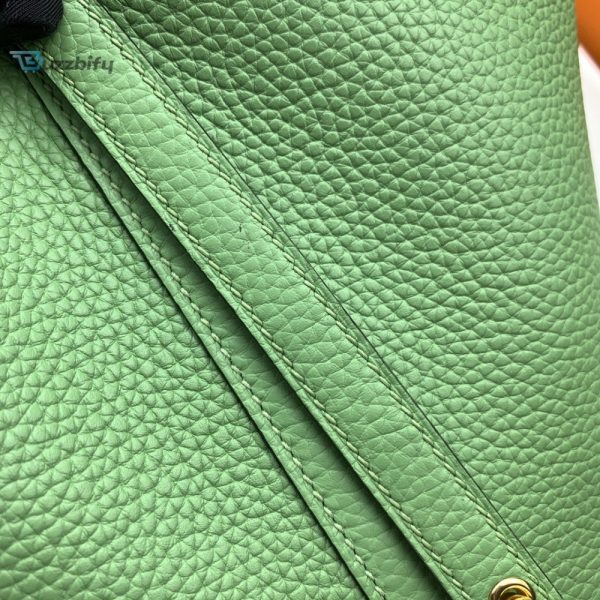 hermes picotin lock 18 bag light green with goldtoned hardware for women womens handbags 7 13