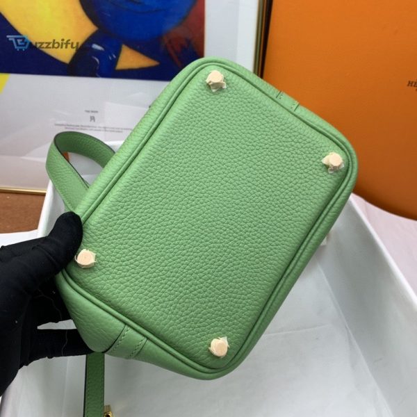 hermes picotin lock 18 bag light green with goldtoned hardware for women womens handbags 7 14