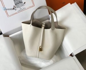 hermes picotin lock 18 white bag with goldtoned hardware for women womens handbags 7