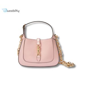 jackie 1961 mini shoulder Block bag pink for women 19cm 7 3